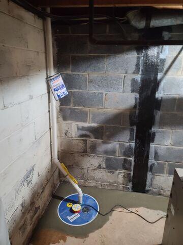 We installed our SuperSump Premier to provide powerful and reliable water removal, protecting the basement from flooding and keeping it dry during heavy rains and rising groundwater conditions.
