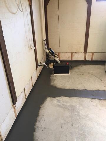 After: Our Foreman, Juan, and his crew successfully secured all the products throughout the basement.