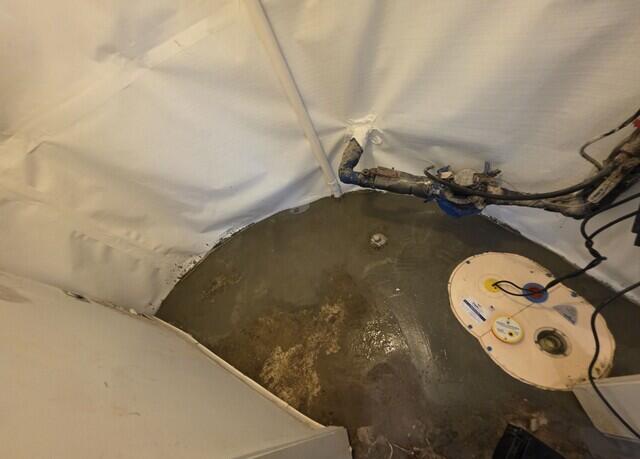 The SuperSump Plus was installed in this small area to replace the previous sump pump that failed. Our SuperSump Plus is a much more reliable option!
