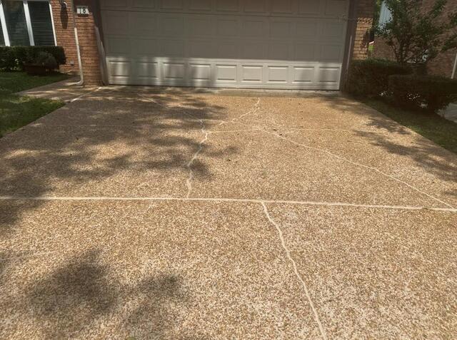 Additionally, here are the cracks we filled in on the driveway.