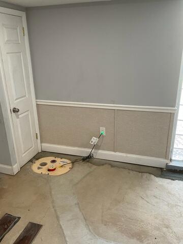 We added our TripleSafe Sump Pump for triple-layered flood protection, even during power outages, and finished the space with EverLast Wall Panels, durable, mold-resistant, and built to withstand basement conditions.