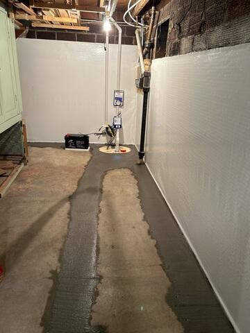 After: The homeowner was delighted to know their basement was fully waterproofed.