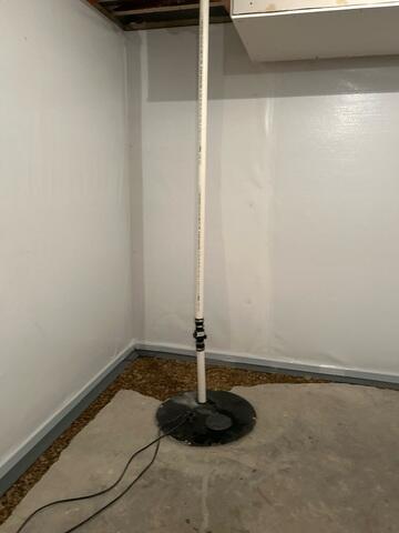 During: Ryan, one of our Design Specialists, recommended waterproofing the perimeter of the basement.