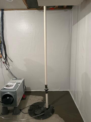 After: Our Foreman, Kiko, and his crew successfully installed all the products in the basement.