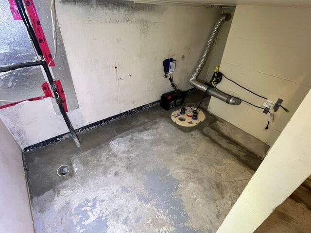 Basement waterproofing completed with IceGuard and TripleSafe