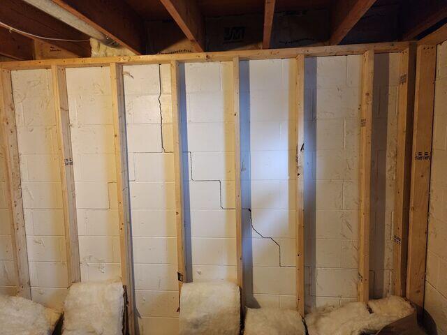 Before: Sean, one of our Design Specialists, confirmed the walls were suffering from damage and needed to be permanently stabilized.