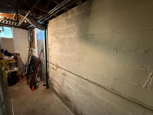 Before: Dustin, one of our Design Specialists, completed the thorough inspection of the basement.
