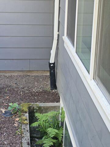 Water was entering the basement wall through the foundation outside.
