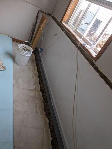 The crew in the process of installing CleanSpace and WaterGuard