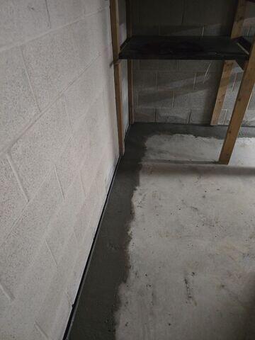 We installed our WaterGuard System to capture water seepage at the wall-floor joint and direct it away from the basement, providing an efficient, non-clogging interior drainage solution.