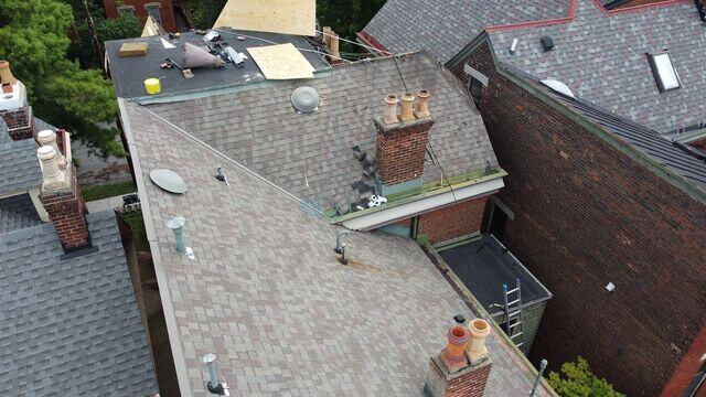 This is what the roof looked like before we started the project.
