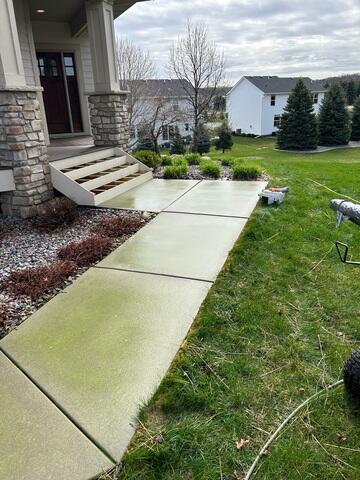 One of our crews arrived to apply SealantPro, which initially is green before drying clear