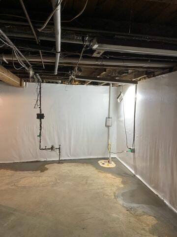 After: The homeowner was given peace of mind knowing thier basement was properly waterproofed.
