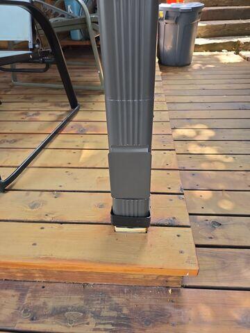 clean out filter, will be much easier for the customer to access the down spout