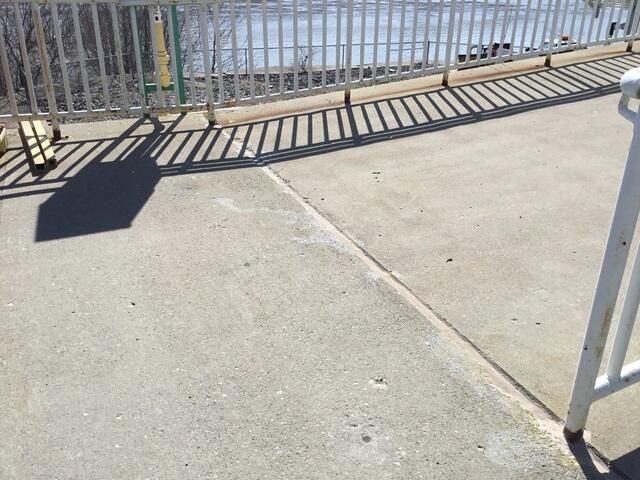 Here is what the ramp looked like after we leveled it out. By raising the sunken slab by an inch or two with our PolyLevel foam, we were able to even the slabs back out. We also sealed the gap with our NexusPro sealant.