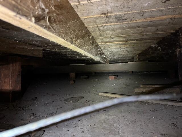 The home had no protection against the exterior elements.