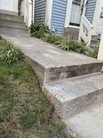 Finished and finally safe to walk on.