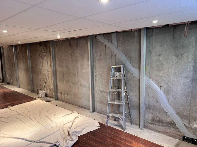 Wall Foundation instability and inward wall movement with PowerBrace