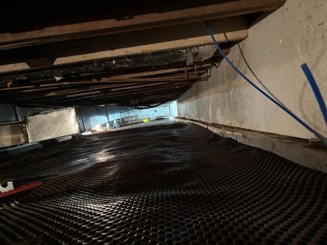 During: Our Foreman, Nanga, and his crew successfully encapsulated the crawl space.