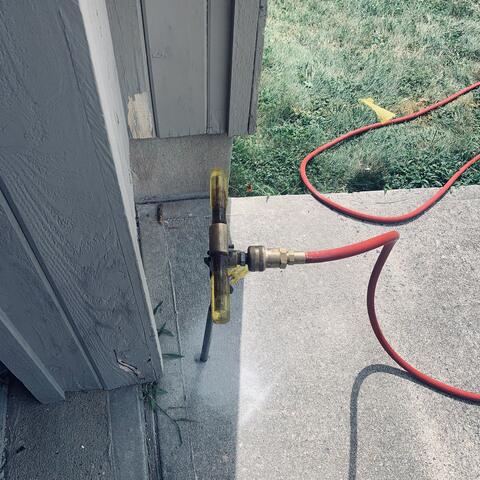 Time to inject the termiticide!