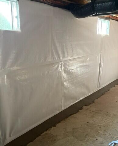 The CleanSpace Wall System filters wall seepage into the WaterGuard drainage system which lines the perimeter of the floor and is covered in fresh concrete for a seamless finished look.