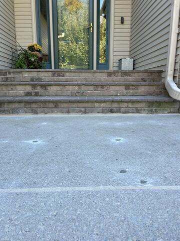 After our crews lifted the slabs and sealed the joints