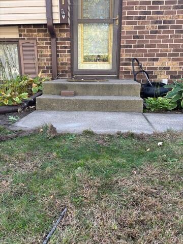After our crew lifted the concrete slabs