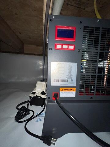 Finally, we installed our energy-efficient SaniDry Sedona Dehumidifier to complete the moisture control system. Even with the vapor barrier, some airborne humidity can remain. The Sedona is specifically designed for crawl spaces, powerful enough to filter and dry the air, maintaining optimal humidity levels.