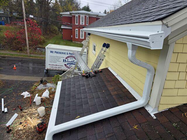 Gutter Shutter Installation...