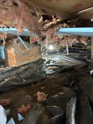 The nasty crawl space in Hanover, New Hampshire, is about to get a complete repair by Matt Clark's Northern Basement Systems.