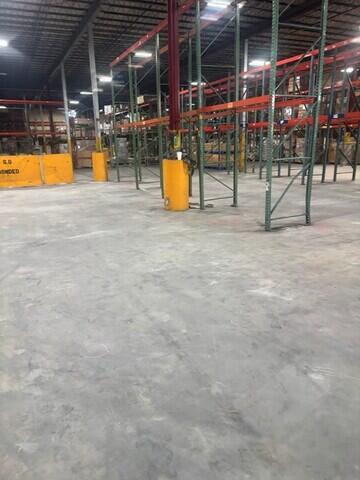 Warehouse floor area completed.