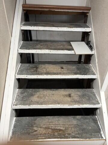 Before Photo of the staircase