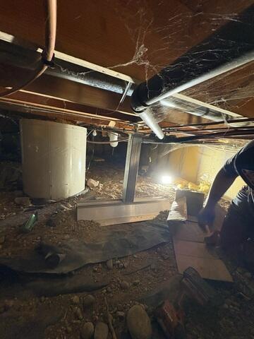 During: Our Foreman, Francisco, installed all the SmartJacks throughout the basement.