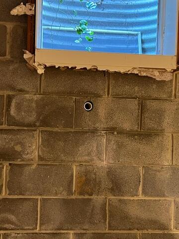 Signs of water intrusion