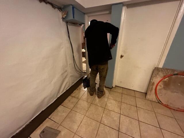 Completed system installed