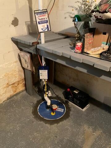 We installed our SuperSump Premier Sump Pump to provide the homeowner with a powerful, reliable solution for removing excess water. This high-capacity system efficiently manages heavy water flow, keeping the basement dry and protecting the home from potential flooding.