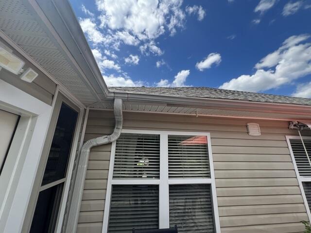Some damage to the metal gutters was found in the inside corner, which is an eyesore for any homeowner.