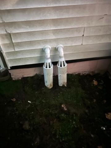 IceGuard® Discharge Line Protection:
Installed on the sump discharge line to prevent freezing and allow water to escape even if the line becomes blocked by ice or debris during the cold Vermont winters.