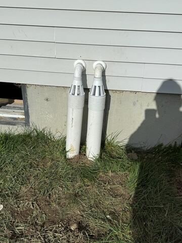 IceGuard® Discharge Line Protection:
Added to the sump discharge line to prevent backup and freezing during the winter months, ensuring water always exits the system safely.