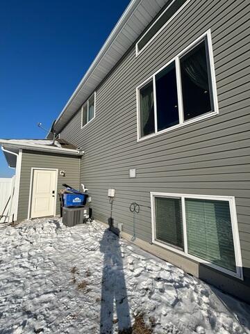 The exterior of the home before our radon mitigation system is installed