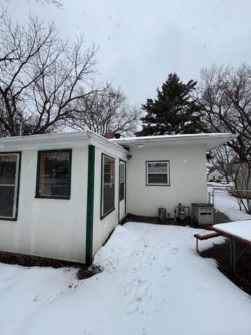 The exterior of the home before our radon mitigation system was installed