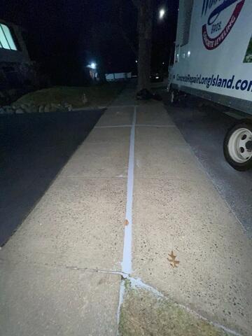 Restored driveway apron