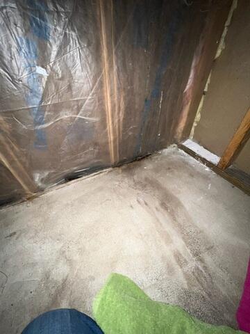 Before: Our Design Specialist noted this specific area was suffering from water intrusion.