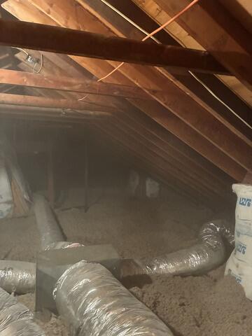 ...we added our TruSoft blown-in cellulose insulation!