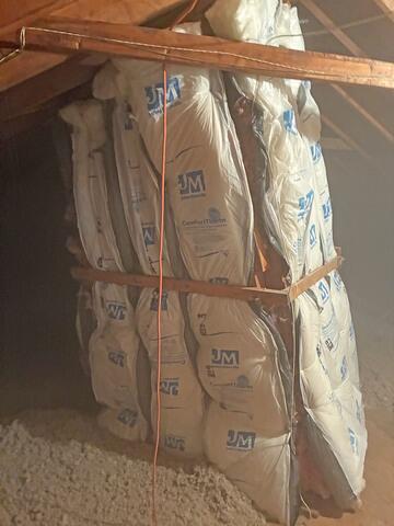 We also added ComfortTherm® Insulation to one area of the attic wall.