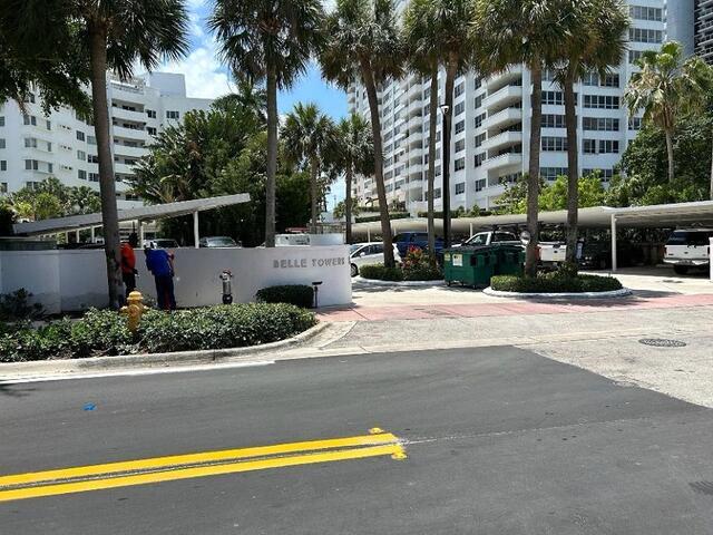 Belle Towers entrance.