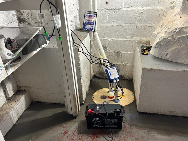 The TripleSafe Sump Pump was also installed to provide the homeowner with reliable, triple-layer protection against basement flooding and ensure long-term moisture control.