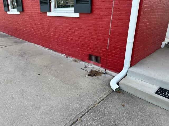 This was one of the vents that was brining in wet air in the summer and cold air in the winter. We would lated close these vents after we encapsulated the crawl space.