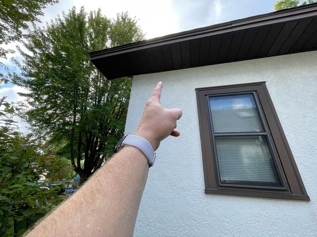 The exterior of the home before our system was installed