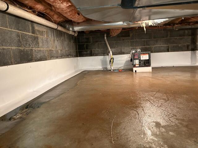 Lastly, our SaniDry Sedona and SmartSump were installed to efficiently remove collected water and maintain controlled humidity levels, ensuring long-term moisture protection and a healthier crawl space environment.